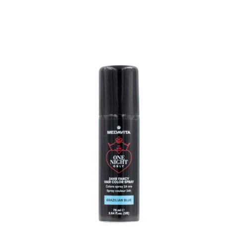 24h Fancy Hair Color Spray Brazilian Blue 75ml - colore spray azzurro