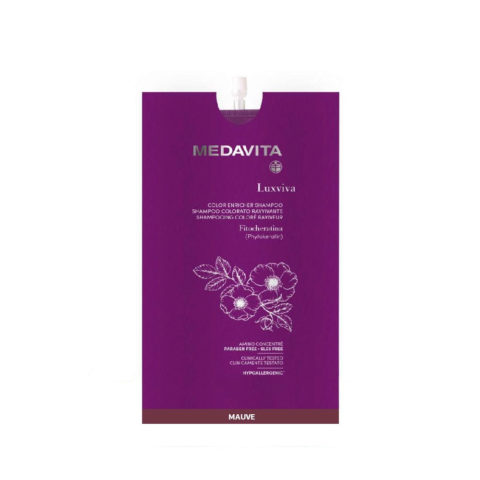 Medavita Luxviva Color Enricher Shampoo Mauve 30ml - shampoo colorato malva