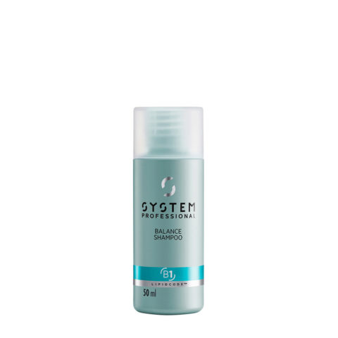 System Professional Balance Shampoo B1, 50ml - shampoo cute sensibile e secca
