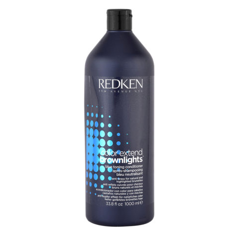 Redken Color Extend Brownlights Blue Toning Conditioner 1000ml - balsamo per capelli castani