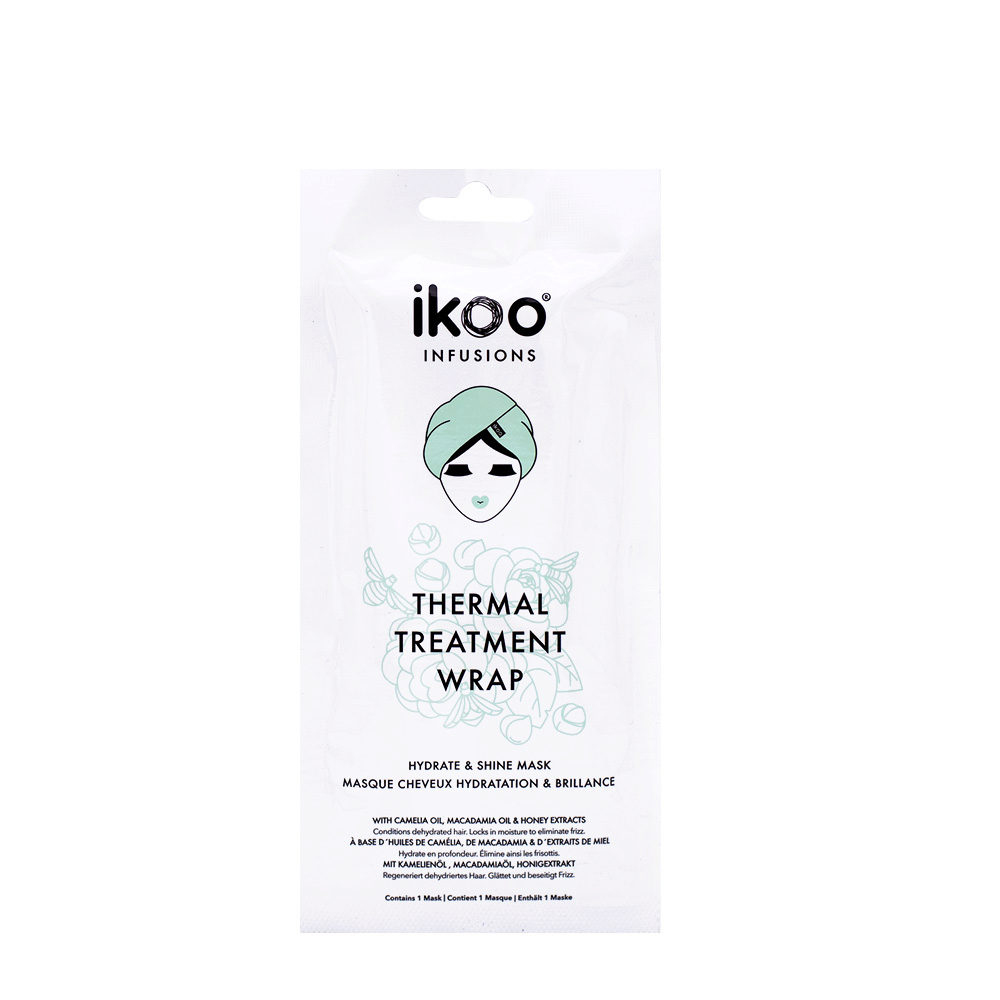 Ikoo Thermal Treatment Wrap Hydrate & Shine Mask 35g - maschera in tessuto Idratante