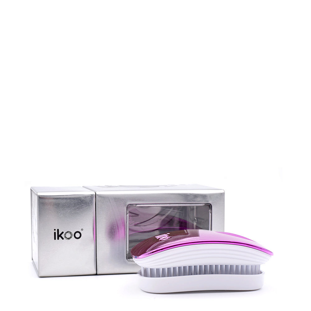 Ikoo Pocket Cherry Metallic - spazzola tascabile districante
