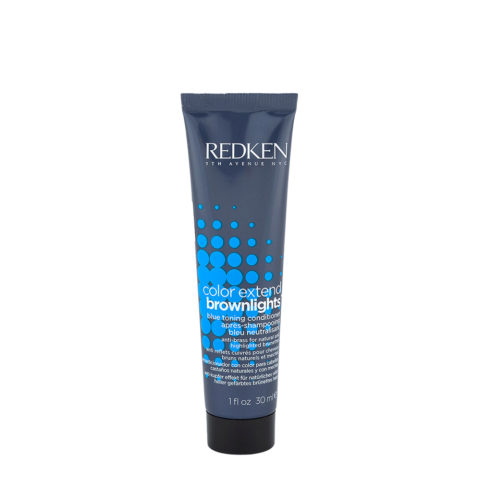 Redken Color Extend Brownlights Blue Toning Conditioner 30ml - balsamo per capelli castani
