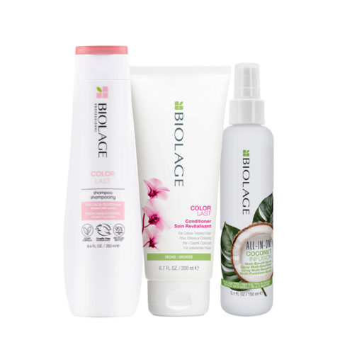 Colorlast Shampoo 250ml Conditioner 200ml e All In One Coconut Spray 150ml