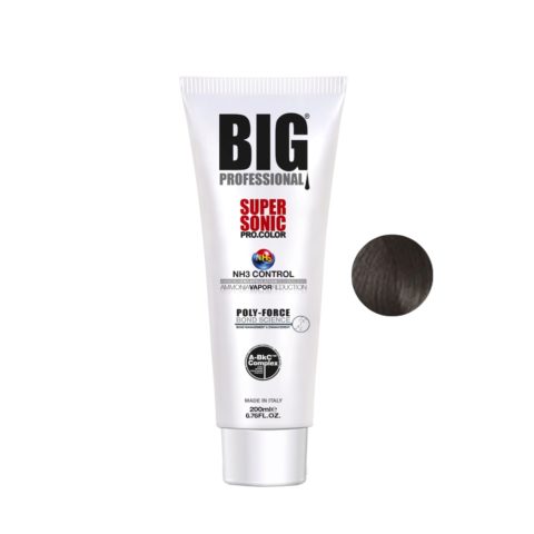 Big Pro Supersonic Pro Color 4.01 Castano Naturale Cenere 200ml -  tinta permanente maxi size