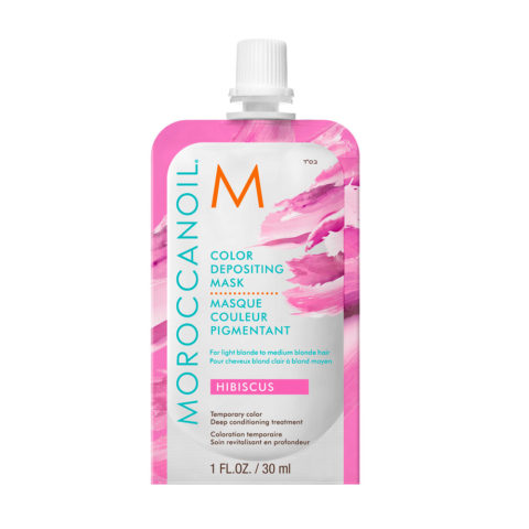 Moroccanoil Color Depositing Mask Hibiscus 30ml - maschera colorata hibiscus