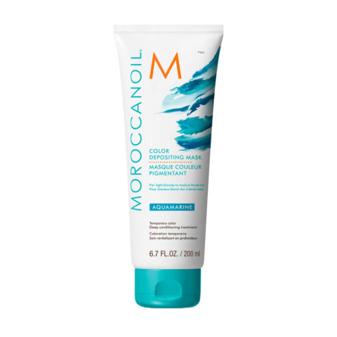 Moroccanoil Color Deposit Mask Aquamarine 200ml - maschera colorata acquamarina