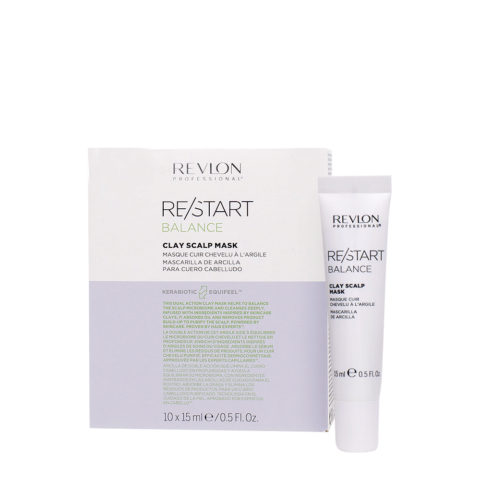 Restart Balance Clay Scalp Mask 10x15ml -  maschera purificante per cute all'argilla