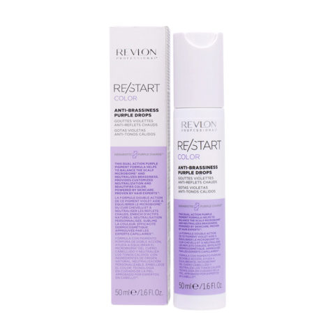 Restart Color Anti-Brassiness Purple Drops 50ml - siero antigiallo per capelli biondi