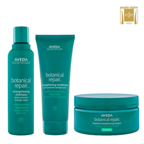 Aveda Botanical Repair Strengthening Shampoo 200ml Conditioner 200ml Intensive Strengthening Masque Rich 200ml
