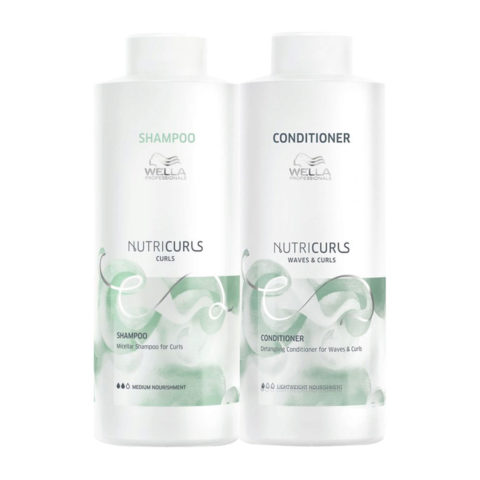 Nutricurls Curls Shampoo Capelli Ricci 1000ml Balsamo 1000ml