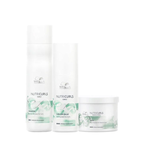 Nutricurls Curls Shampoo Capelli Ricci 250ml Balsamo 150ml Maschera 150ml