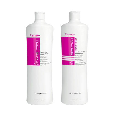 Fanola After Color Shampoo 1000ml e Balsamo 1000ml per Capelli Colorati