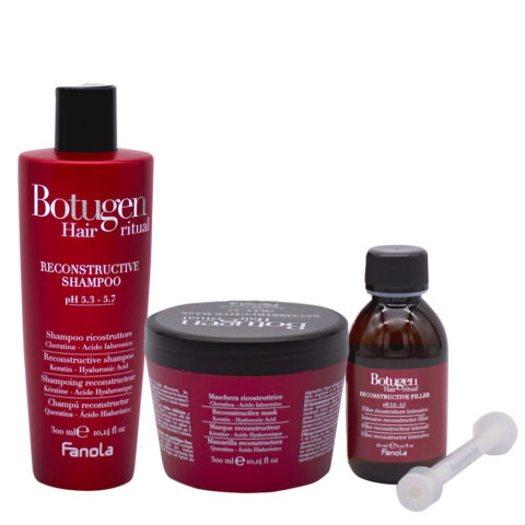 Botugen Ristrutturante Shampoo 300ml Maschera 300ml Siero 150ml