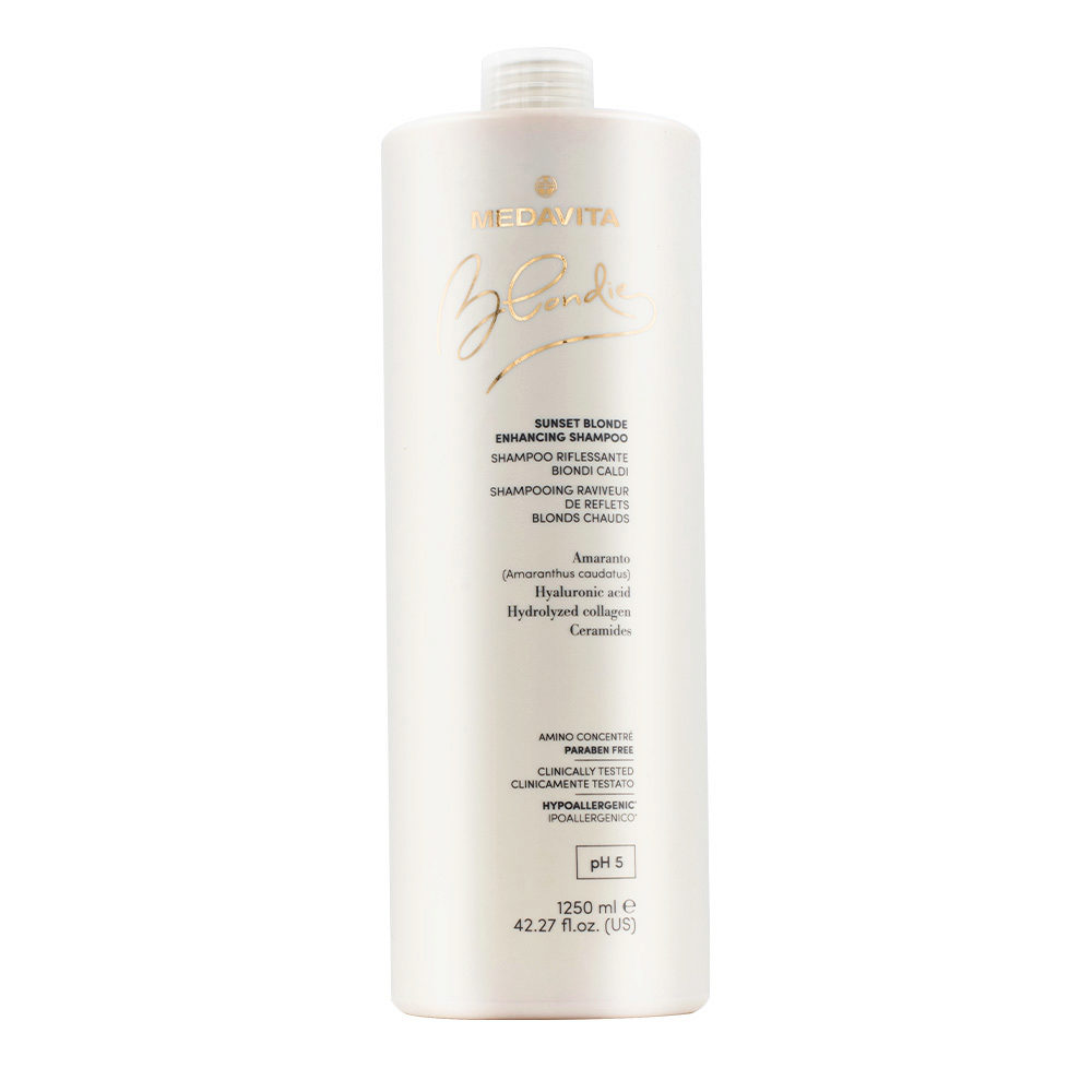 Medavita Blondie Sunset Blonde Enhancing Shampoo 250ml - shampoo riflessante biondi caldi