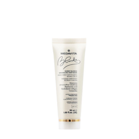 Medavita Blondie Sunset Blonde Enhancing Deep Mask 50ml - maschera riflessante biondi caldi