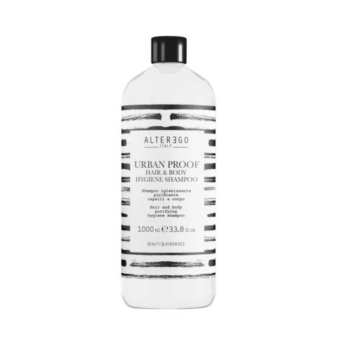 Alterego Urban Proof Hair & Body Hygiene Shampoo 1000ml - shampoo igienizzante purificante