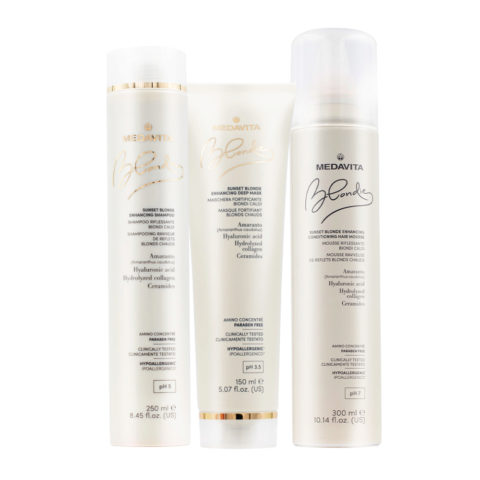 Blondie Sunset Shampoo 250ml Maschera 150ml Schiuma 300ml