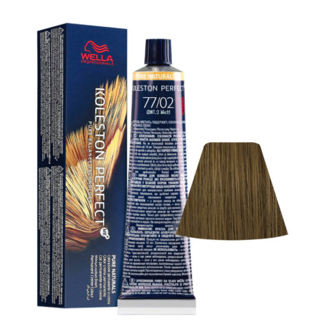 Wella Koleston Perfect Me+ Pure Naturals 77/02 Biondo Medio Intenso Naturale Matt 60ml  - colorazione permanente