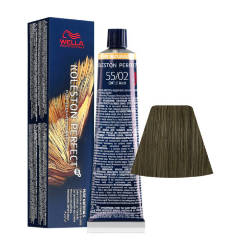 Wella Koleston Perfect Me+ Pure Naturals 55/02 Castano Chiaro Intenso Naturale Matt 60ml  - colorazione permanente