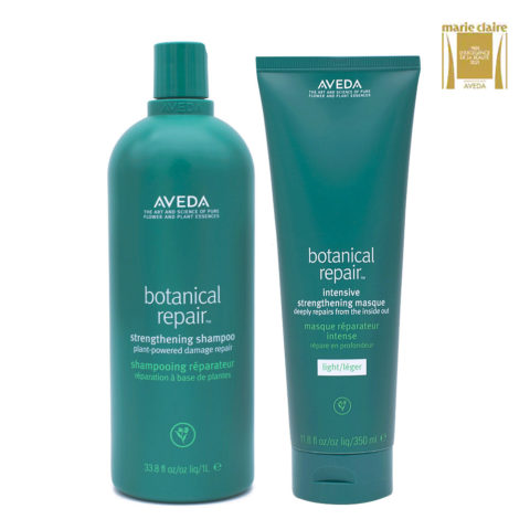 Aveda Botanical Repair Strengthening Shampoo 1000ml Intensive Strengthening Masque Light 350ml