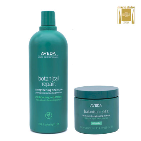Aveda Botanical Repair Strengthening Shampoo 1000ml Intensive Strengthening Masque Rich 450ml