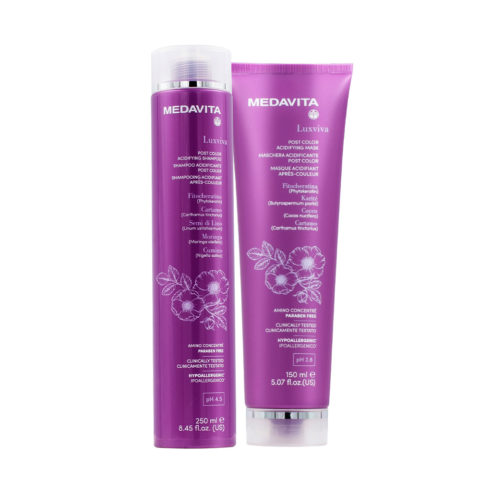 Luxviva Shampoo per capelli colorati 250ml e Maschera 150ml