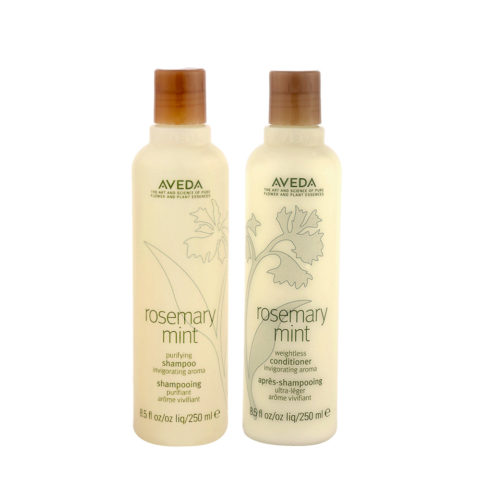 Aveda Rosemary mint shampoo purificante 250ml e Balsamo Idratante 250ml