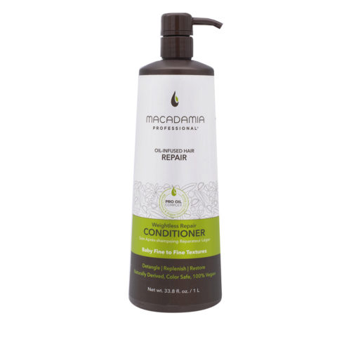 Macadamia Weightless Repair Conditioner 1000ml - balsamo riparatore leggero