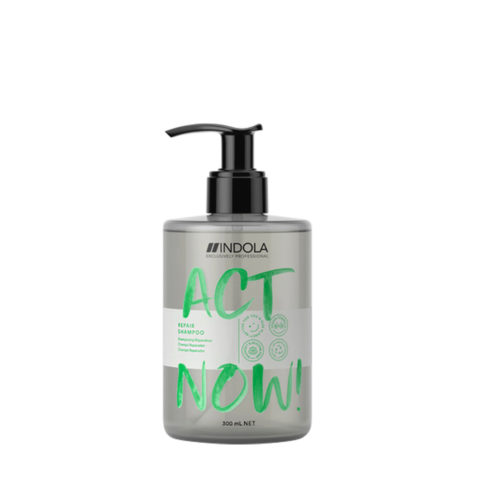 Indola Act Now! Repair Shampoo 300ml - shampoo per capelli rovinati