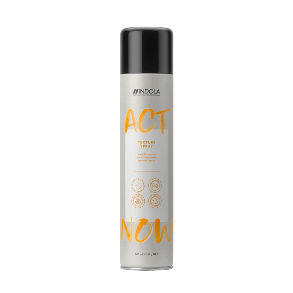 Indola Act Now! Texture Spray 300ml - spray volumizzante per capelli fini
