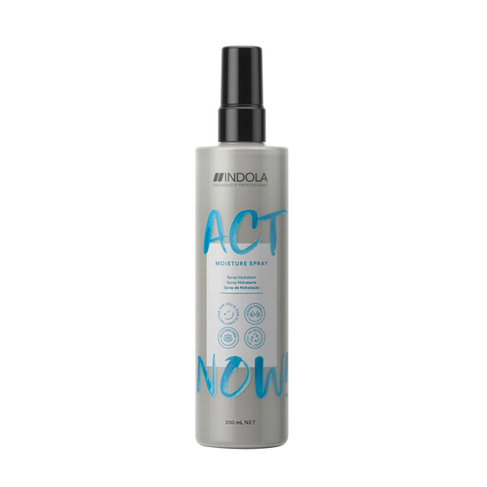 Indola Act Now! Moisture Spray 200ml - spray idratante per capelli secchi