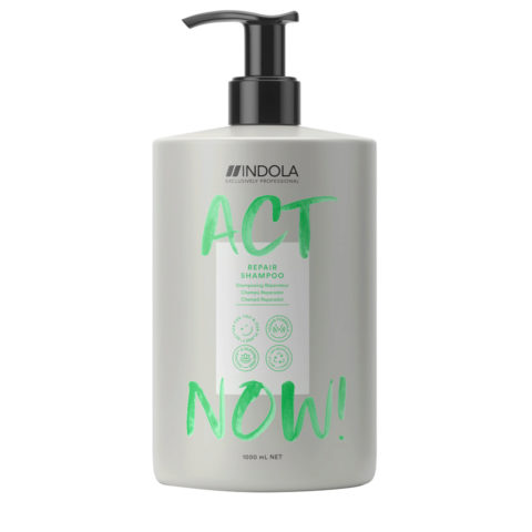 Indola Act Now! Repair Shampoo 1000ml - shampoo per capelli rovinati