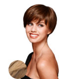 Hairdo Short & Sleek Parrucca Biondo Chiaro Con Radice Castana