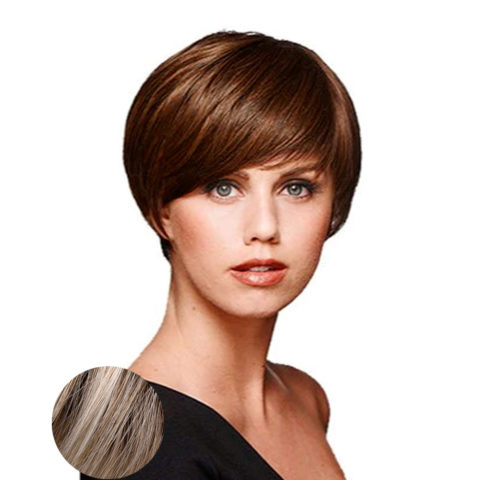 Hairdo Short & Sleek Parrucca Biondo Chiaro Cenere Con Radice Castana