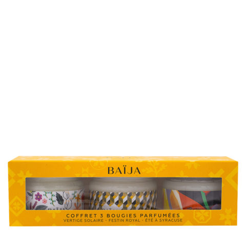 Baija Paris Cofanetto Regalo con 3 Candele Profumate 3x50gr