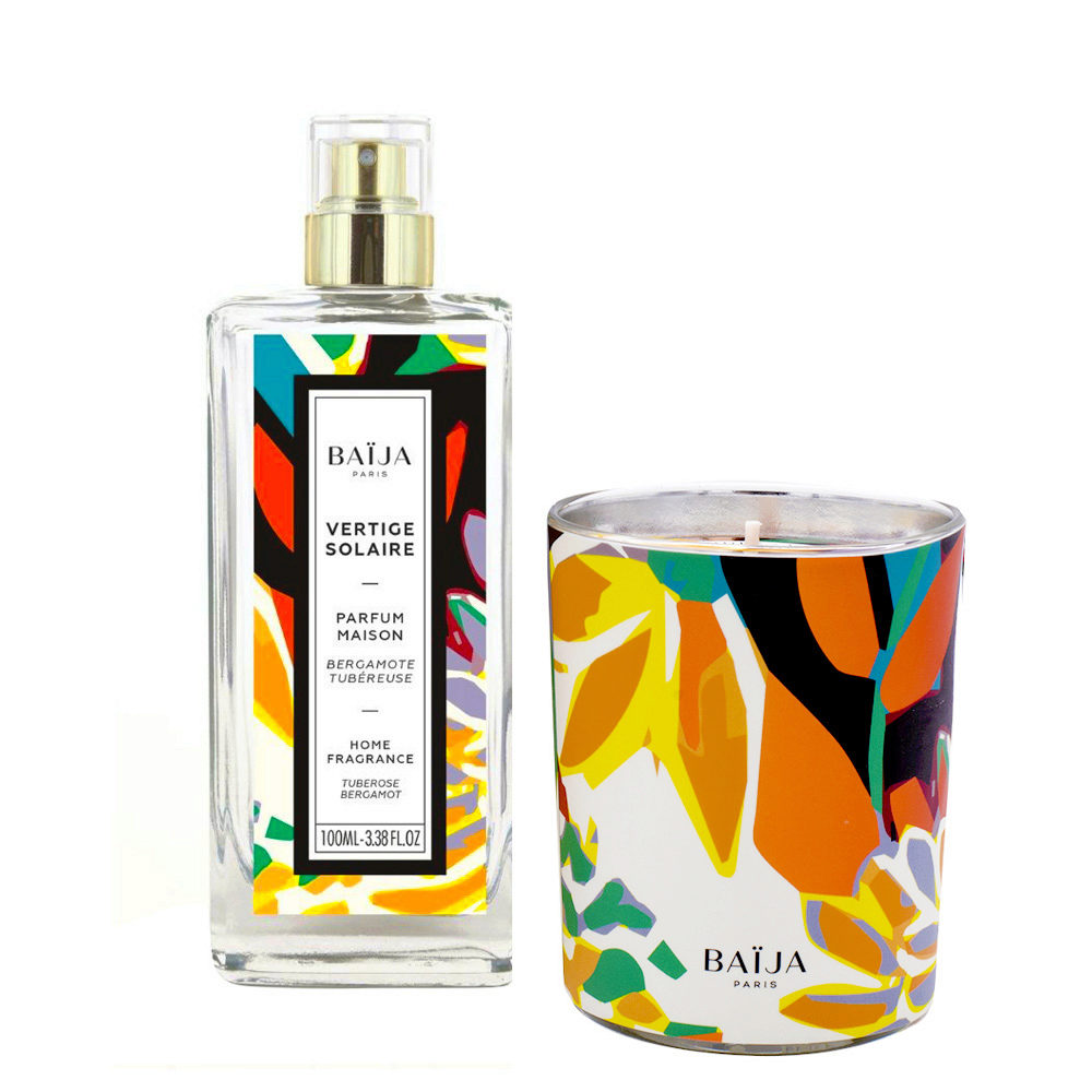 Baija Paris Kit Profumatore per Ambienti Spray 100ml e Candela 180gr