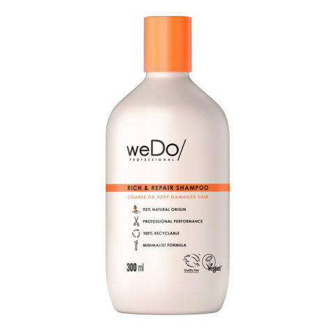 weDo Rich & Repair Shampoo 300ml - shampoo senza solfati per capelli grossi o molto danneggiati