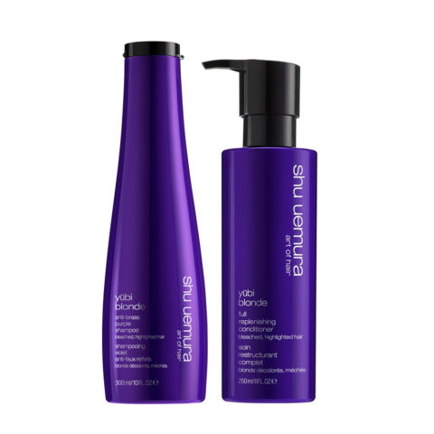 Yubi Blonde Anti-Brass Purple Shampoo 300ml Full Replenishing Conditioner 250ml