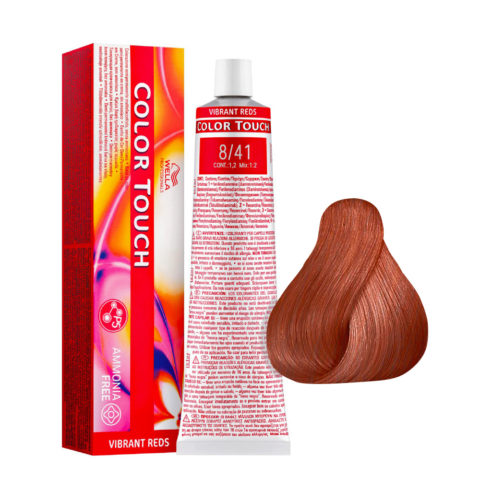 Color Touch Vibrant Reds 8/41 Biondo Chiaro Rame Cenere 60ml - colore semi permanente senza ammoniaca