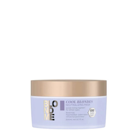 Schwarzkopf Blond Me Cool Blondes Neutralizing Mask 200ml - maschera antigiallo