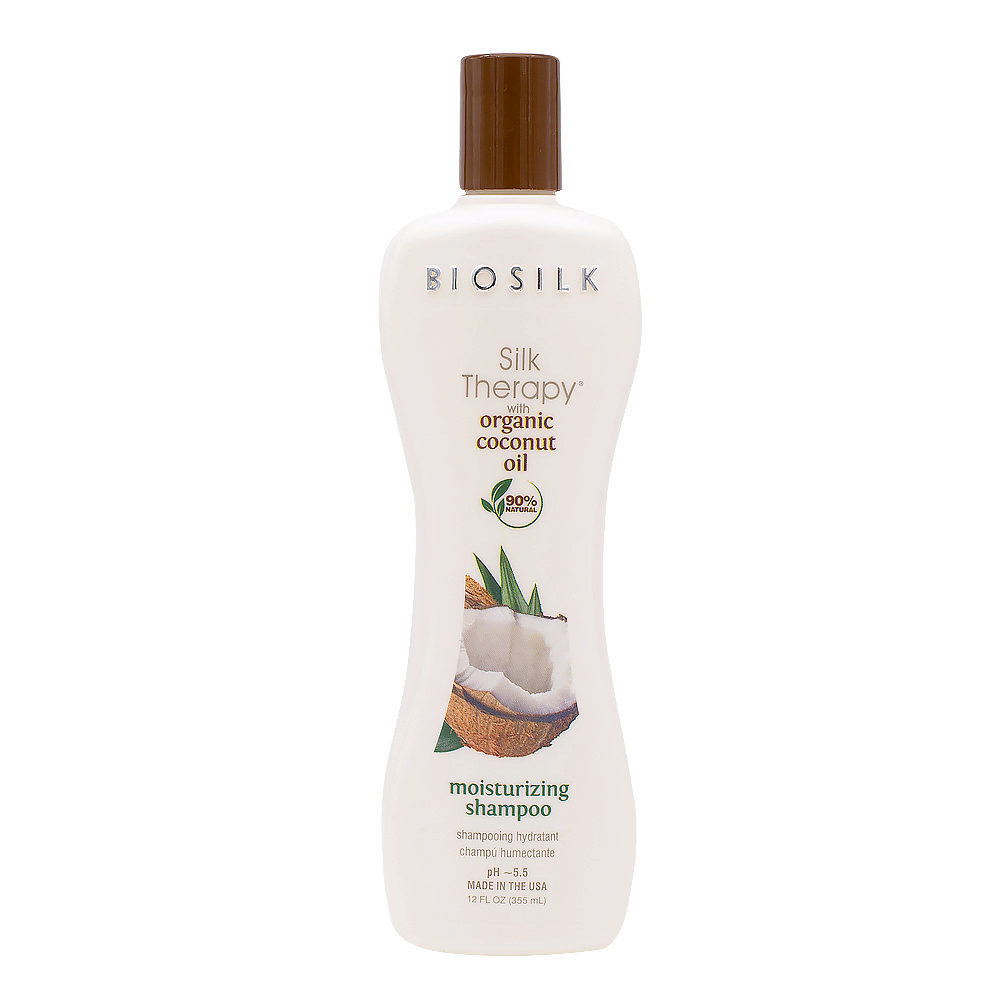 Biosilk Silk Therapy Moisturizing Shampoo With Coconut Oil 355ml - shampoo idratante
