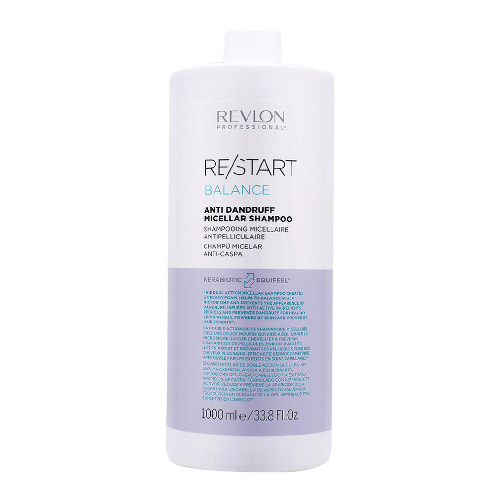 Revlon Restart Balance Anti Dandruff Micellar Shampoo 1000ml - shampoo antiforfora