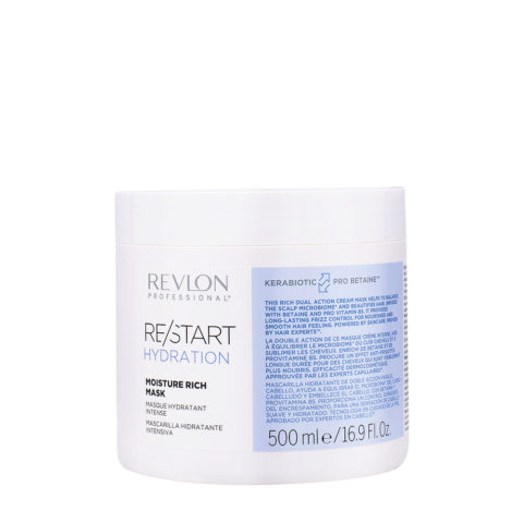 Revlon Restart Hydration Moisture Rich Mask 500ml - maschera idratante per capelli secchi