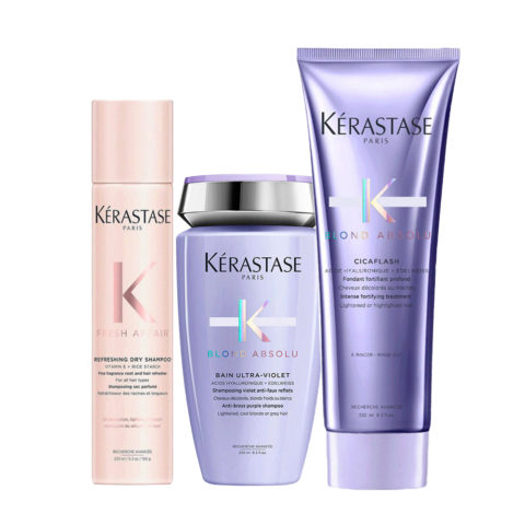 Fresh Affair Refreshing Dry Shampoo 233ml Blond Absolu Bain Ultra Violet 250ml Cicaflash 250ml