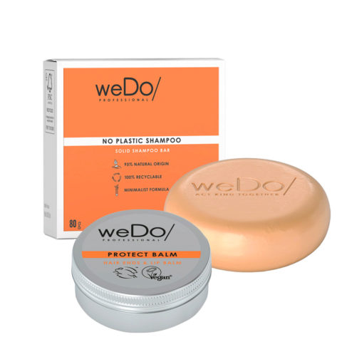 weDo No Plastic Shampoo Solido 80gr + Protect Balm 25gr