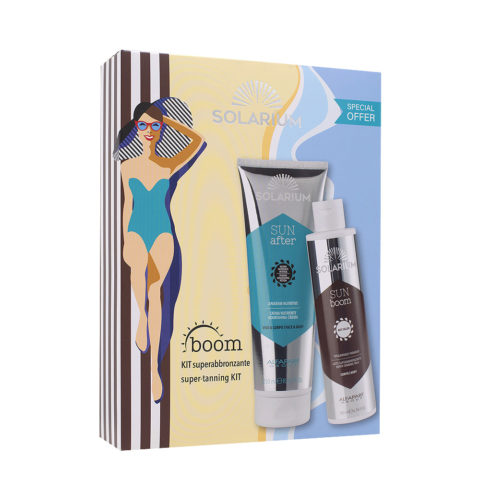 Solarium Kit Solare Superabbronzante Viso&Corpo - Latte Superabbronzante Corpo 150ml & After Sun Nutriente 250ml
