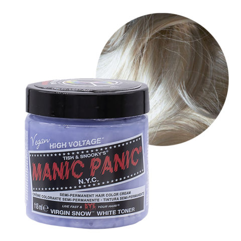 Manic Panic Classic High Voltage Virgin Snow White Toner 118ml -  Crema Colorante Semi-Permanente