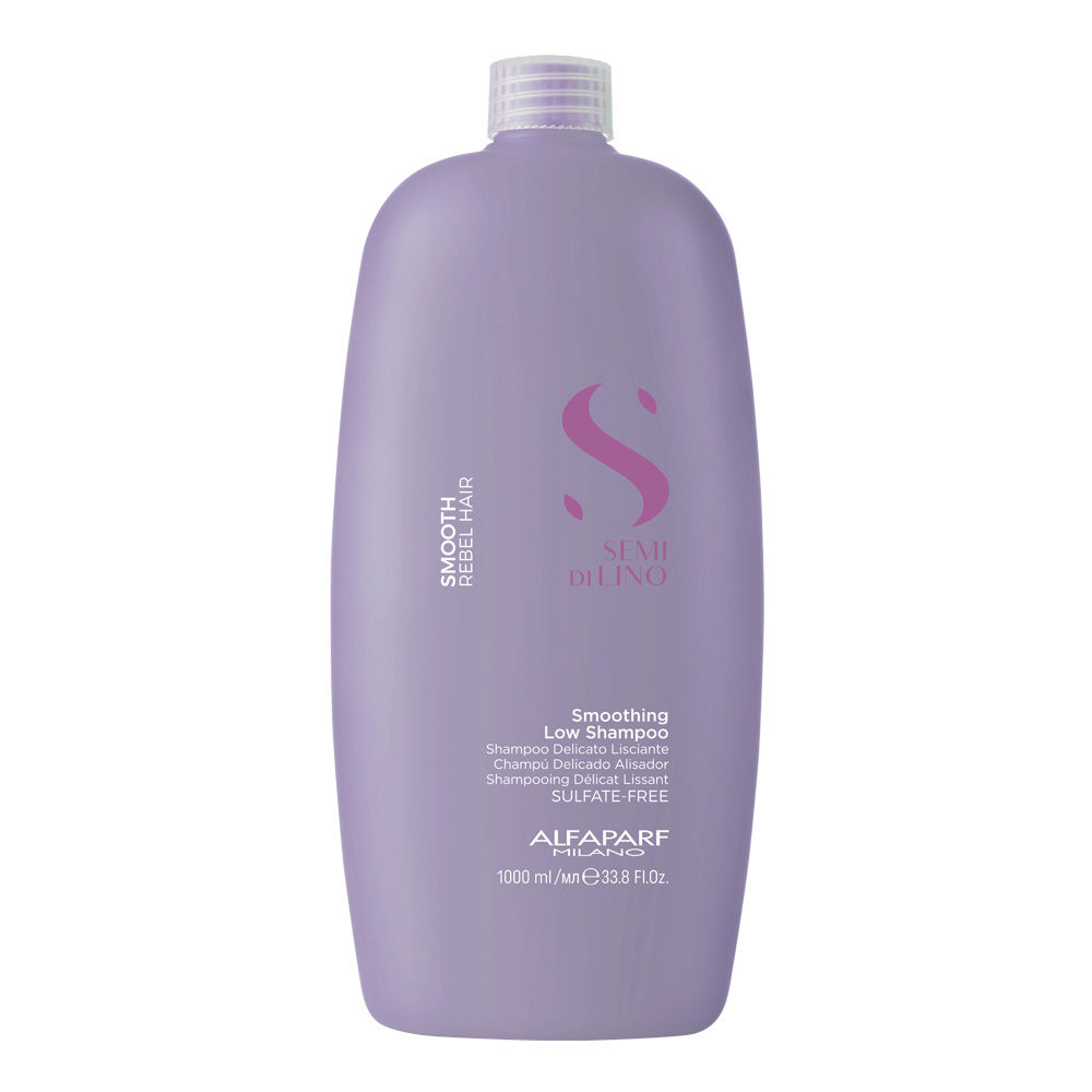 Alfaparf Milano Semi di Lino Smooth Smoothing Low Shampoo 1000ml - shampoo delicato lisciante