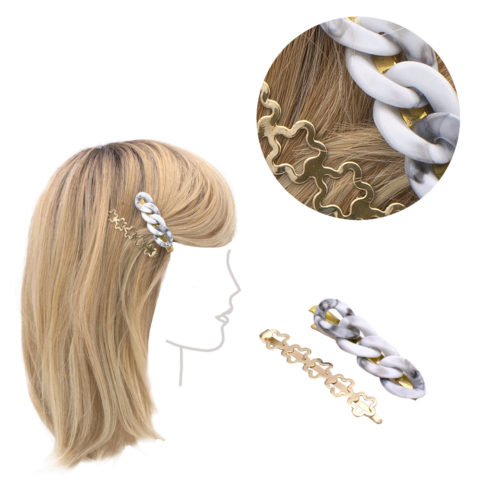 Set di due Clip Anelli e Fiori